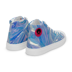 Princess Lauren Abstract Shattered Glass Women’s high top canvas shoes