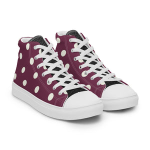 Princess Lauren Plum Glory Women’s high top canvas shoes