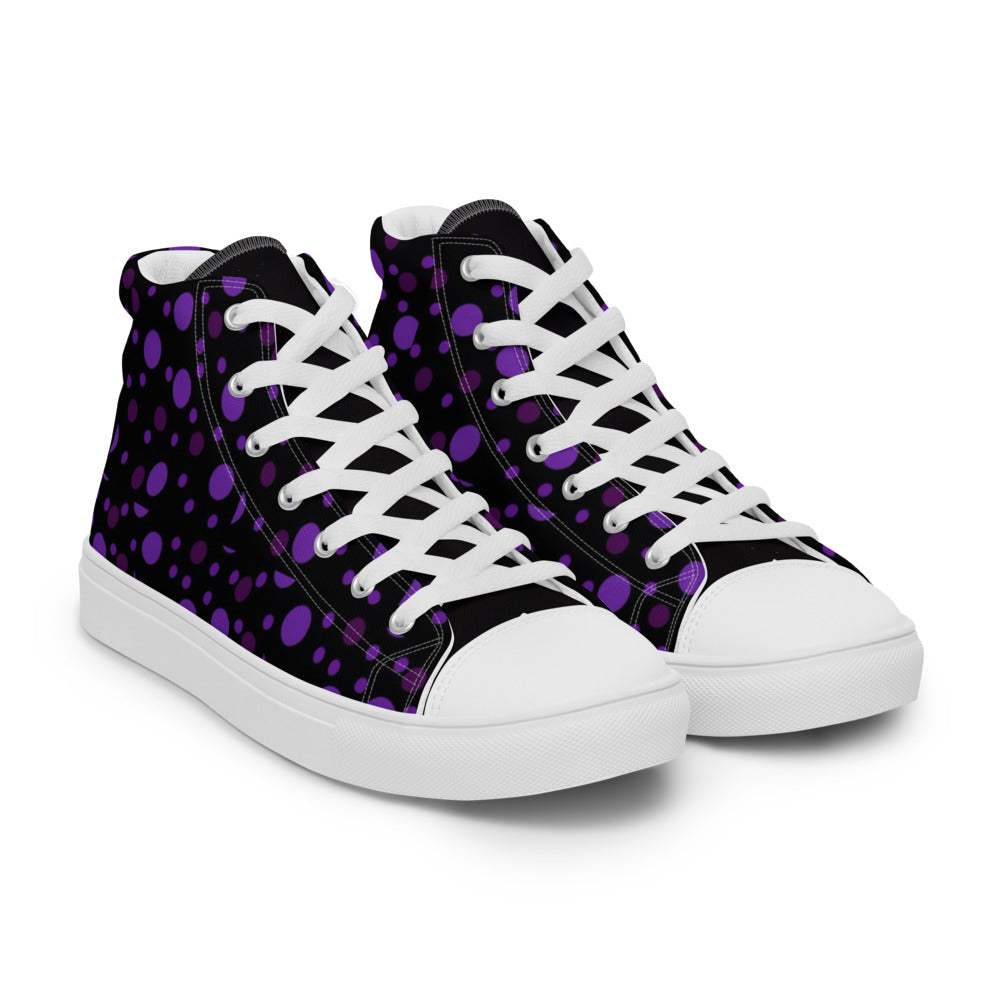 Zilla Dots Lillian Women’s high top canvas shoes