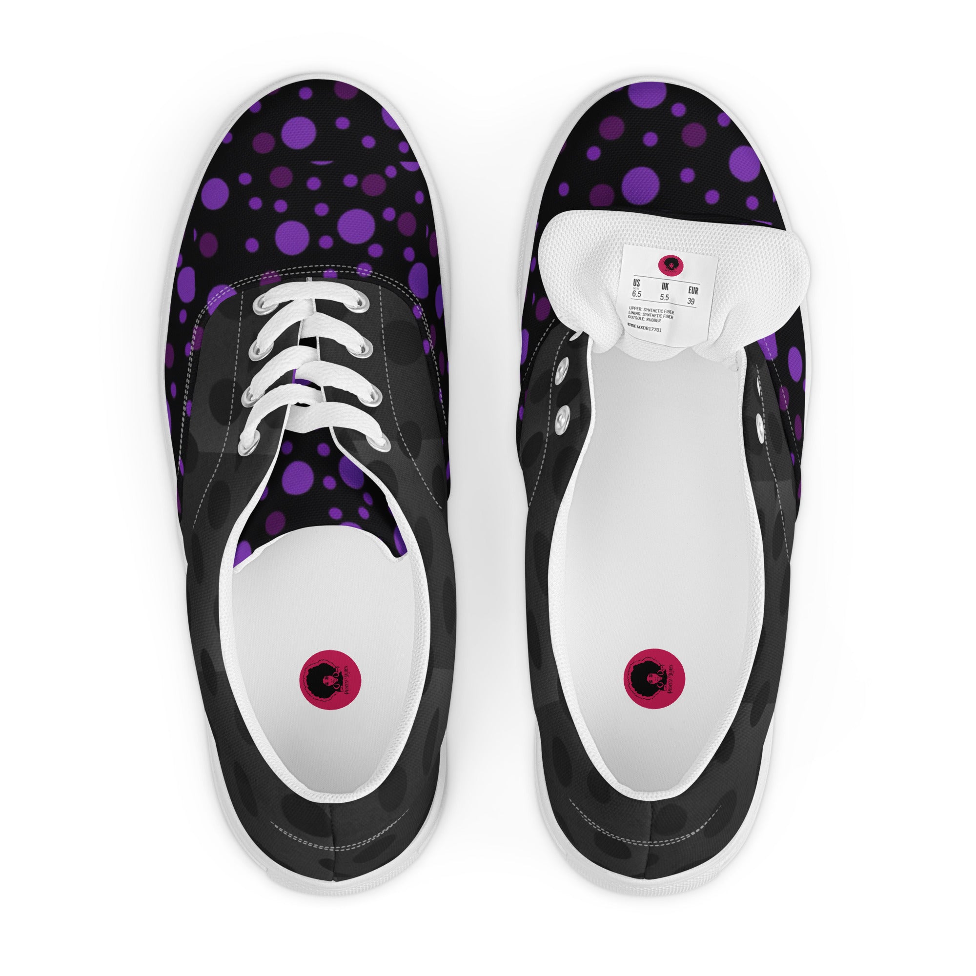 Zilla Dots Lillian Women’s lace-up canvas shoes