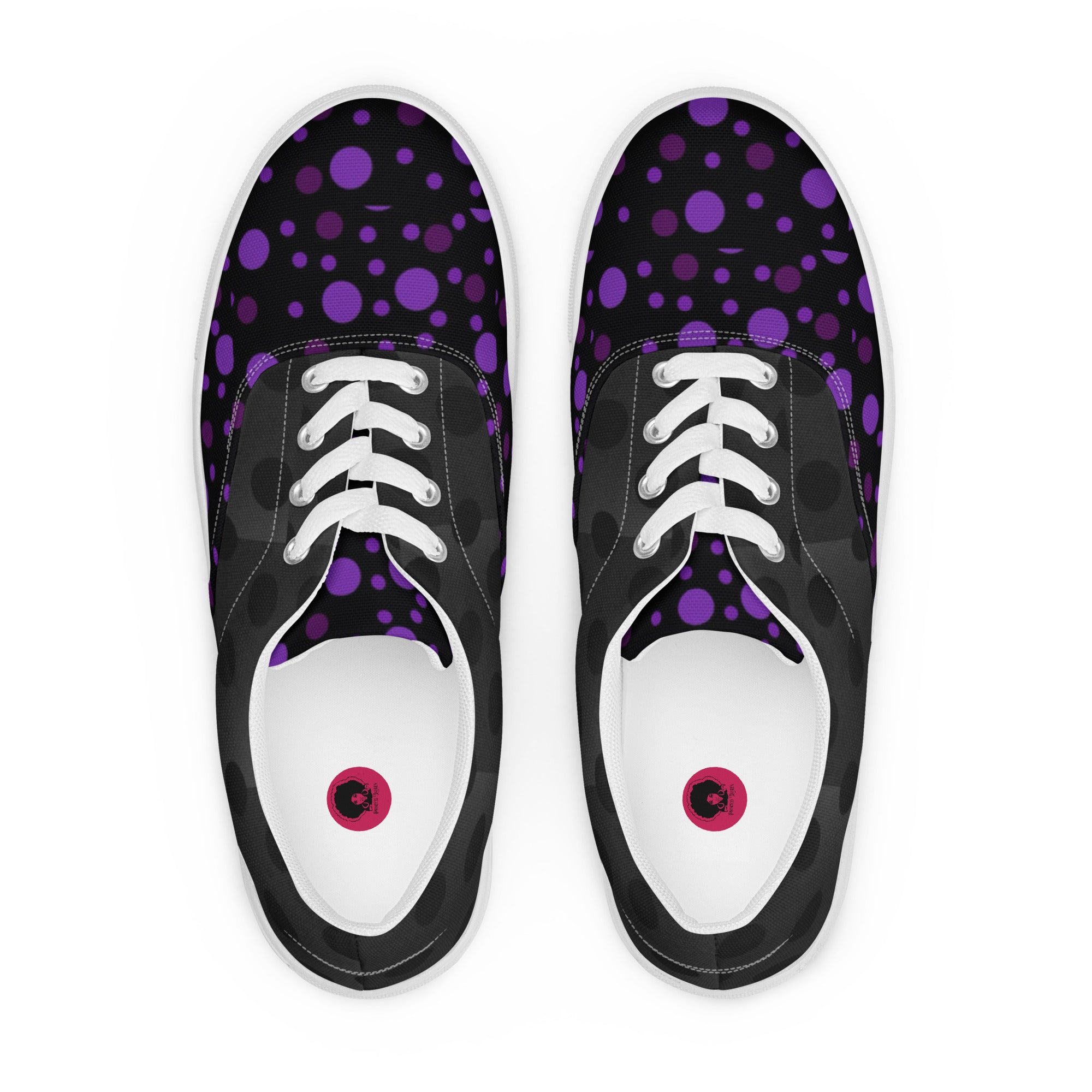 Zilla Dots Lillian Women’s lace-up canvas shoes