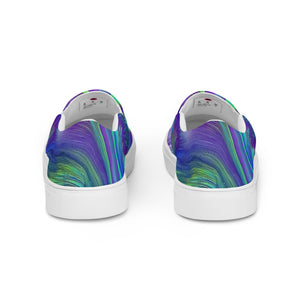 Abstract Safari Women’s slip-on canvas shoes