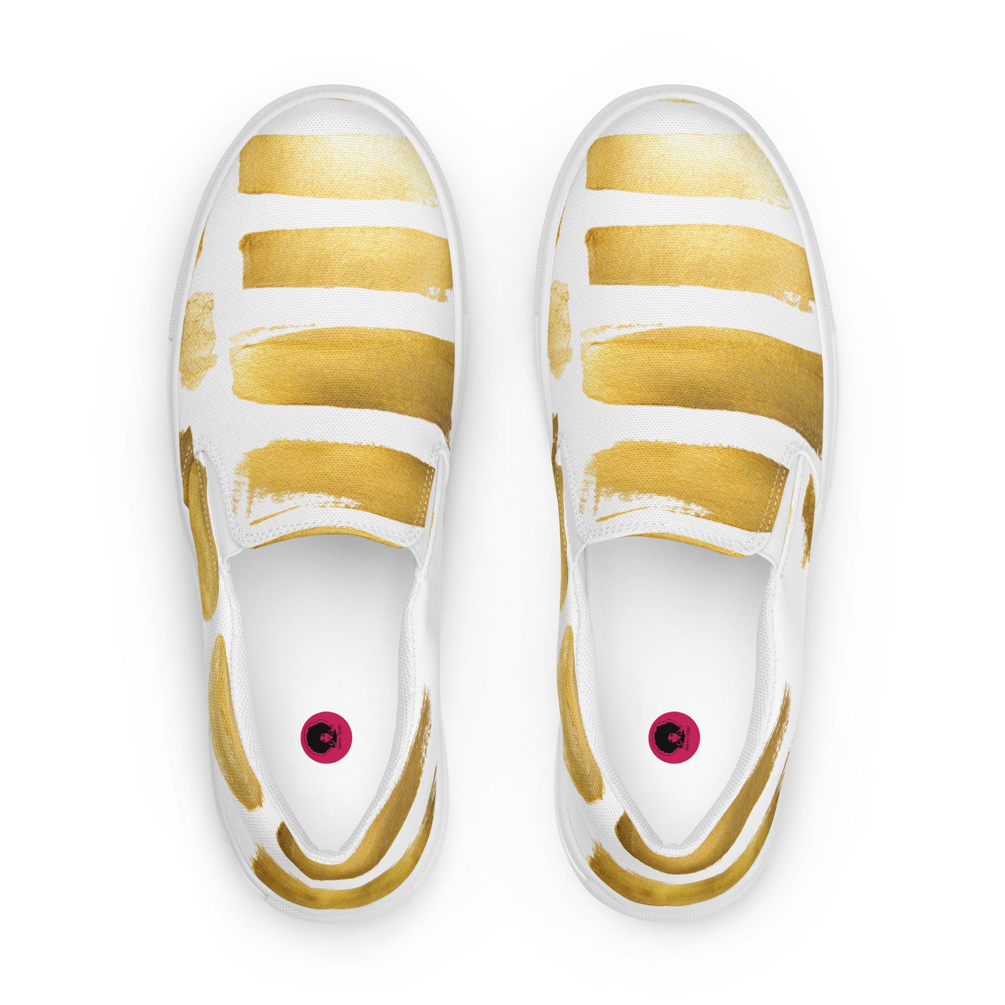 Princess Lauren Golden Women’s slip-on canvas shoes